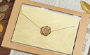 离草羊巴皮信封信纸套装 教师节礼物贺卡烫金高档精美礼品情书文艺表白 4信封+8信纸+4火漆贴 实拍图