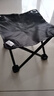 贤特休闲折叠钓鱼椅子带靠背便携式垂钓椅画画美术写生凳渔具用品 黑 实拍图