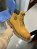 骆驼（CAMEL）王俊凯同款马丁靴高帮秋户外工装大黄靴男 GE122W7757T 金黄 41 实拍图