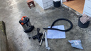 亿力桶式手持吸尘器家用超强大吸力工业车载商用大功率有线 干湿两用除尘机地毯桌面开荒保洁6263-12L  实拍图