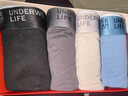 猫人男士内裤男10A抗菌防螨纯棉透气平角裤潮流腰带四角短裤头4条2XL 实拍图
