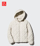 优衣库女装PUFFTECH空气棉服连帽外套/25秋冬新款478571 478571/30浅米色 M 实拍图