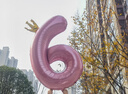 多美忆生日场景布置女孩数字生日气球道具氛围布置儿童派对装饰粉色6 实拍图
