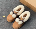 UGG秋季女士时尚舒适平底圆头蝴蝶结翻折鞋口懒人毛毛鞋 1153517 CHE | 栗色 38 实拍图