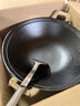 金存章丘铸铁锅炒锅无涂层炒菜锅炖锅不易粘老式家用圆底双耳生铁40cm 实拍图