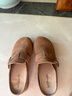 拉夏贝尔女鞋勃肯鞋女新款百搭外穿一脚蹬懒人平底包头鞋女-SLX133 棕色37 实拍图