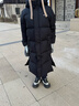 巴布豆（BOBDOG）95绒儿童羽绒服2025冬季男女中长款保暖A类防风抗菌面料连帽外套 黑色 240g+充绒 【抗寒-20°C】 150 推荐【身高135-145cm】 实拍图