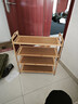 WAWJ鞋架子简易门口放室内家用宿舍竹收纳小窄入新款实木鞋柜多层置物 4层60长【加固加厚】图二【亏本冲量】 实拍图