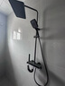浪鲸恒温淋浴花洒套装钢琴花洒全套增压自洁沐浴器精铜浴室淋雨器 【枪灰恒温】智能数显 增压雨淋 实拍图