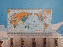 【正版 升级精装版】2025 中国地图挂图+世界地图挂图 套装共2张 高清印刷防水覆膜带挂杆挂绳 大尺寸1.5米*1.1米 学生办公室书房家庭装饰挂图挂画墙贴精美装饰 实拍图