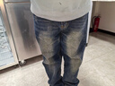 JEEP吉普牛仔裤男秋冬季宽松直筒长裤休闲裤子男士百搭男裤 蓝色  34 实拍图
