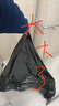 惠造物业垃圾袋黑80x100cm50只双面2.6丝加厚超特大酒店环卫商用袋子 实拍图