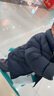 迷你巴拉冬新款男女童轻暖羽绒服宝宝户外保暖亲子羽绒服外套 黑色90001 【亲子款】 120 【充绒量77.2g】 实拍图