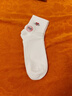 浪莎袜子女100%纯棉秋冬抗起球抗菌防臭中筒吸汗透气棉袜女士刺绣女袜 爱心-卡其+粉+灰+白+姜黄 5双 均码 实拍图
