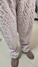 芬腾睡衣女【加厚暖绒】秋冬季少女感保暖翻领开衫长袖家居服套装 香芋紫 XL 实拍图