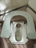 LikeToo折叠不锈钢坐便椅孕妇坐便器老人大便椅厕所凳蹲厕改坐厕椅移动蹲坑神器 灰色U板38CM高(送坐垫)建议身高158-175 实拍图