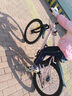 凤凰（Phoenix） 上海凤凰山地自行车成人男士女式学生变速宽胎越野赛车公路单车 钢架辐条轮粉【95%免安装】 24寸24速【全轴承+礼包】 实拍图