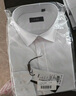 杉杉【含桑蚕丝】长袖衬衫男士莫代尔柔顺商务休闲免烫衬衣 19101 38  实拍图