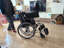 鱼跃 (yuwell)手动轮椅车H062折叠老人轻便免充气铝合金旅行手推代步 实拍图