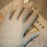 乌斯京（WOLSGIN）一次性手套丁腈手套100只小码橡胶食品级加厚耐用厨房防护丁晴白 实拍图