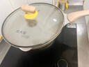 炊大皇  炒锅 麦饭石色不粘锅多功能少油烟炒菜锅平底30cm 电磁炉通用  实拍图