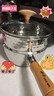 神田雪平锅煮面汤锅不锈钢汤锅小奶锅进口日式辅食锅蒸锅18cm带蒸屉 实拍图