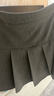UR2025秋季新款女装休闲减龄学院风百褶A字半裙UYY550014 深灰 (无内衬) S 实拍图