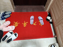 迪茵（DIYIN）出入平安门垫红色80*120cm 入户门地垫门口脚垫丝圈迎宾防滑垫 实拍图