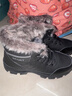 全洲狼 雪地靴男冬季新款东北棉鞋男大码抗寒防水加绒保暖轻便防滑靴子 黑色棉鞋-升级版 加绒 42 (260mm) 实拍图