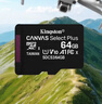 金士顿（Kingston）64GB TF（MicroSD） 存储卡 U1 A1 V10 内存卡 读速100MB/s 适配无人机/运动相机/switch/监控 实拍图
