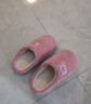 大嘴猴（paul frank）棉拖鞋男女情侣时尚简约厚底家居保暖冬季拖鞋PF6661粉色260 实拍图
