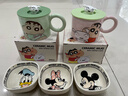 迪士尼正版可爱米奇陶瓷调料碟小食碟精致复古女生成人家用小吃碟 3.75英寸方碟复古奶油米奇 1个 实拍图