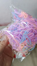 【一包用一年】耐用高弹力一次性头绳皮筋发绳发圈橡皮筋黑色 果冻色加厚大圈500根 实拍图