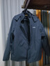JEEP冲锋夹克衣男女同款三合一两件套保暖防风加绒外套 深蓝 2XL  实拍图