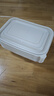 美丽雅一次性饭盒方形750ml*20个带盖食品级厚实打包野餐盒碗微波 实拍图