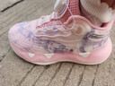 贵人鸟男女童运动鞋夜光轻跑鞋春秋季新款旋转纽扣鞋中大童休闲儿童鞋子 22076粉色 30码 实拍图