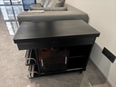 法莎蒂茶几折叠多功能小桌子小户型客厅边柜可移动推车沙发边几 【黑色】可移动折叠小推车边几 实拍图