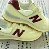 NEW BALANCE NB574官方休闲鞋女鞋复古舒适秋冬透气网鞋轻便百搭潮流运动鞋 米白色 WL574RCF 37 (脚长23.5cm)尺码详询客服 实拍图