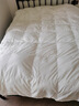 梦洁家纺绒耀护肩分区 95%白鹅绒厚被羽绒被 冬被 1100g 220*240cm 月牙白 实拍图