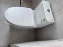 九牧（JOMOO）马桶家用一级水效防臭卫浴虹吸式马桶坐便器大冲力抗菌卫生间坐厕 【双旋暴风-无棱内壁】11396 305坑距(2515城包安装) 实拍图
