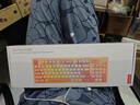 联想（Lenovo）K2有线键盘鼠标套装 机械手感 消音结构95键 混彩灯效 人体工学 音量旋钮 拼色 有线键鼠套装 粉 实拍图
