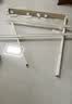 晾衣架落地家用阳台院子折叠防风伸缩晒被子神器加粗加厚卧室 2.3米伸缩-【奶油白】 防风马蹄脚【超强承重】 实拍图