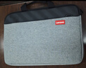 联想（Lenovo）笔记本电脑包16英寸公文包出差商务旅行包适用苹果小新拯救者防泼水手提包 加厚款灰色 实拍图