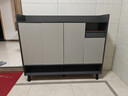 立太（LEADTEK）鞋柜门口入户收纳柜大容量一体靠墙玄关柜多层家用收纳架实木鞋架 【按压开门-送货上门-板材加厚】120-32-100雾灰 实拍图