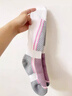 佐乐罗滑雪袜男女户外运动雪袜子滑雪登山徒步加厚保暖长筒袜 成人女款粉白33-39码【1双】 实拍图