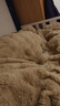 无印良品冬季兔毛绒四件套加厚双面绒床单被套家用床笠被罩保暖床上用品 轻奢-咖【加厚保暖 快速升温】 1.8m 床单款 四件套-被套200*230cm 实拍图