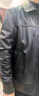 皮尔卡丹（pierre cardin）轻奢国际品牌男装 立领绵羊皮真皮皮衣男秋冬休闲海宁皮夹克外套 黑色加绒 2XL 185(155-170斤) 晒单实拍图