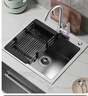 名爵（MEJUE）水槽洗菜盆一体盆小尺寸洗碗池盆 厨房不锈钢淘菜盆手工盆Z-02417 实拍图
