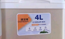 欧宝森4L保温箱冷藏箱便携小号母乳户外车载冰箱冰盒冰袋无需插电暖沙色 实拍图