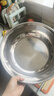 【不锈钢】和面盆厨房烘焙家用火锅盆洗菜打蛋汤锅盆醒面盆料理盆 34cm【热卖款】不锈钢和面盆 实拍图